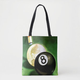Bolso De Tela Mundo como bola de señal