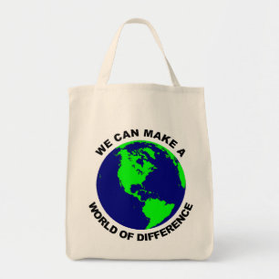 Bolso De Tela Mundo de la diferencia