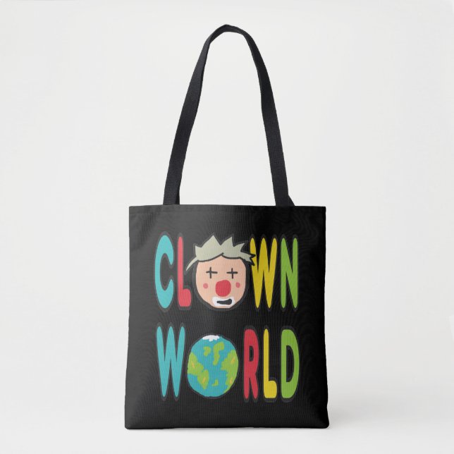 Bolso De Tela Mundo de Payaso (Anverso)