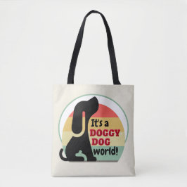 Bolso De Tela Mundo del perro de la vagina