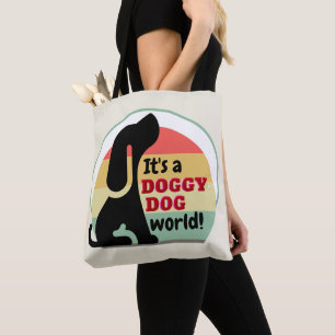 Bolso De Tela Mundo del perro de la vagina
