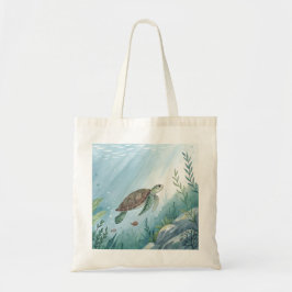Bolso De Tela Mundo submarino con tortuga