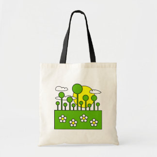 Bolso De Tela Mundo Verde