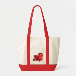 Bolso De Tela Mundos el mejor Abuela personalizado