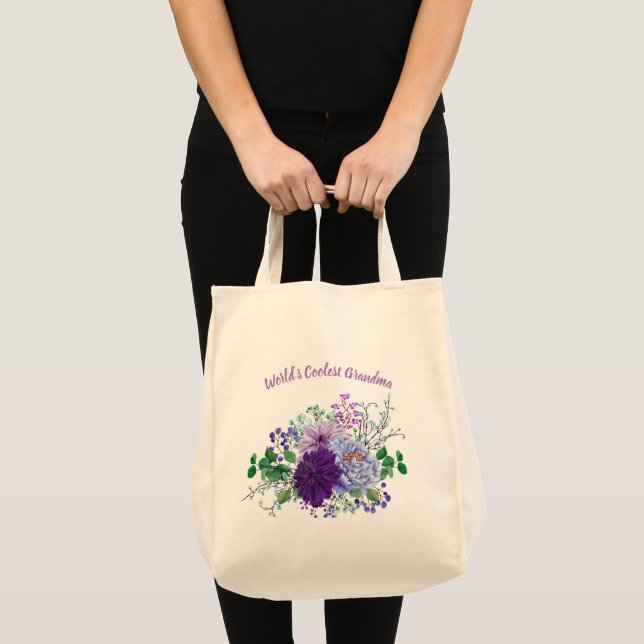 Bolso De Tela Mundos más fríos regalos de abuela Personalizar (Anverso (producto))