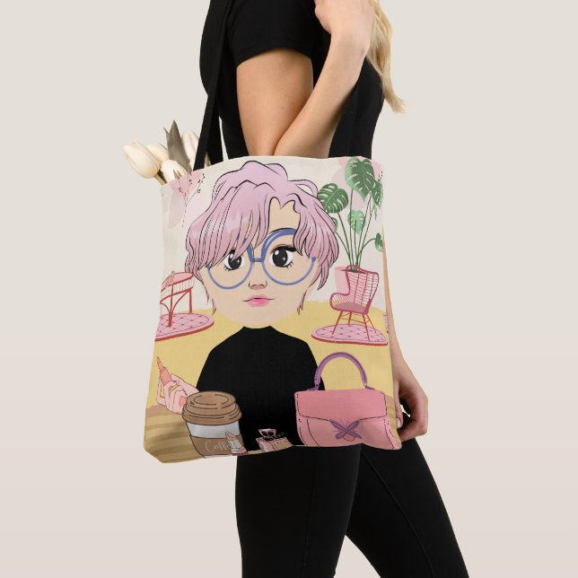 Bolso De Tela muñeca, anime, fantástico, personalizado (Detalle)