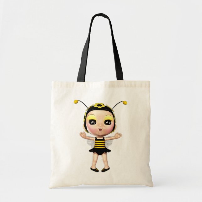 Bolso De Tela Muñeca de hadas Cute Lady Bumblebee 2 (Frente)