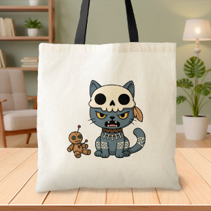 Bolso De Tela Muñeca de Vudú de Gato Bruja
