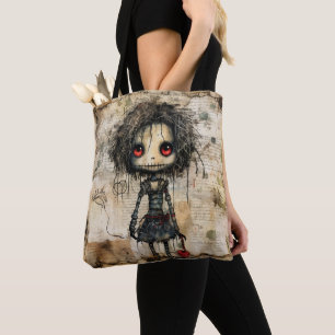 Bolso De Tela Muñeca espeluznante con corazón