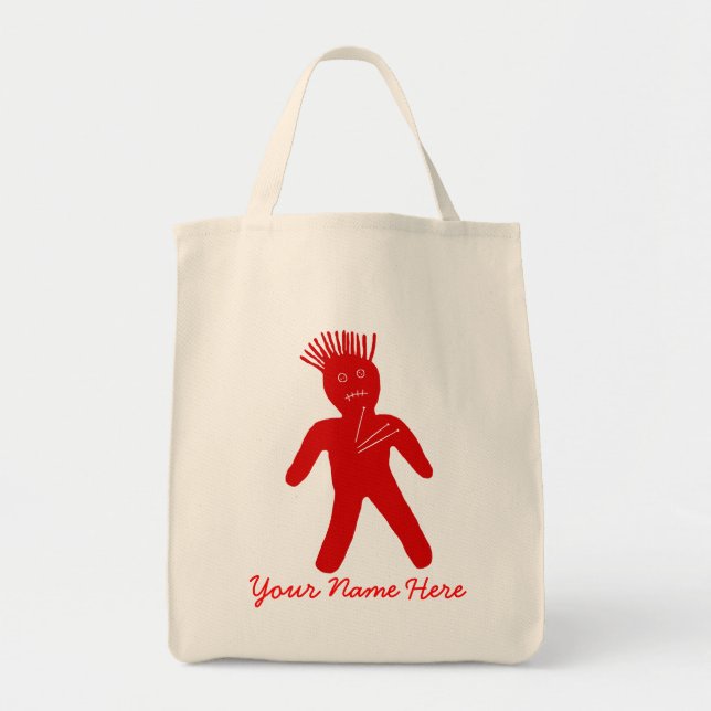 Bolso De Tela Muñeca roja vudú (Frente)
