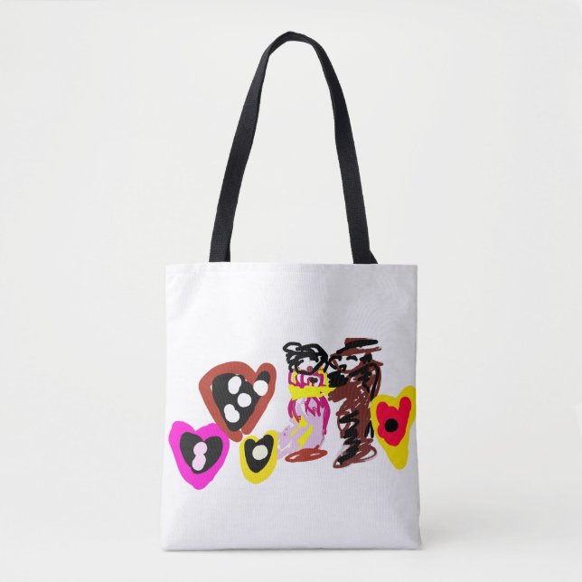 Bolso De Tela Muñecas dulces del día de San Valentín (Anverso)