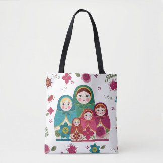 Bolso De Tela Muñecas rusas
