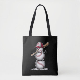 Bolso De Tela Muñeco de nieve de béisbol Bolas Nieve Navidad Reg