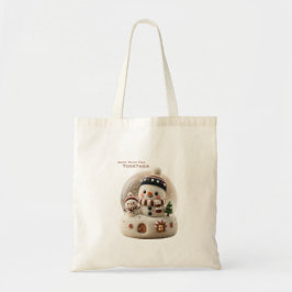 Bolso De Tela Muñeco de nieve de fieltro de aguja lindo