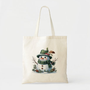 Bolso De Tela Muñeco de Nieve de Navidad Temporada de Invierno F