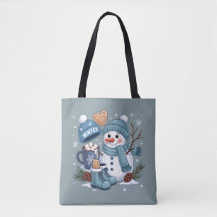 Bolso De Tela Muñeco de nieve lindo Vibraciones de la temporada