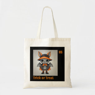 Bolso De Tela Murciélago de Halloween con disfraz   Truco o trat