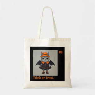 Bolso De Tela Murciélago lindo de Halloween disfrazado Truco o