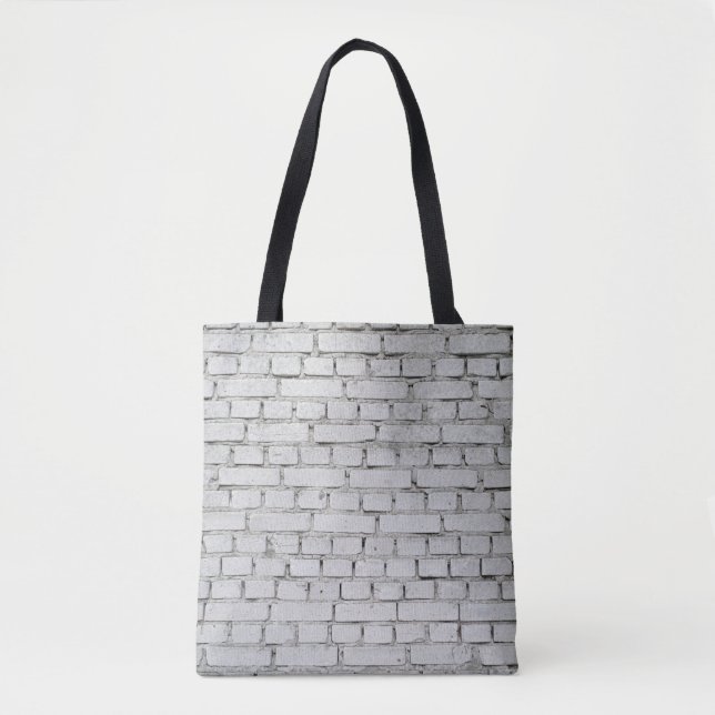 BOLSO DE TELA MURO DE LADRILLO BLANCO (Anverso)