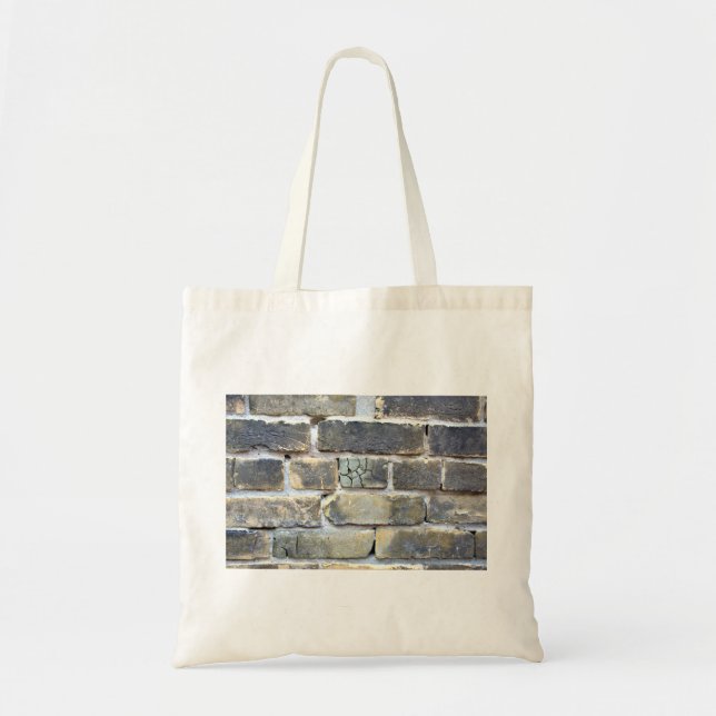 Bolso De Tela Muro de ladrillo desmoronado desmoronado Grunge su (Frente)