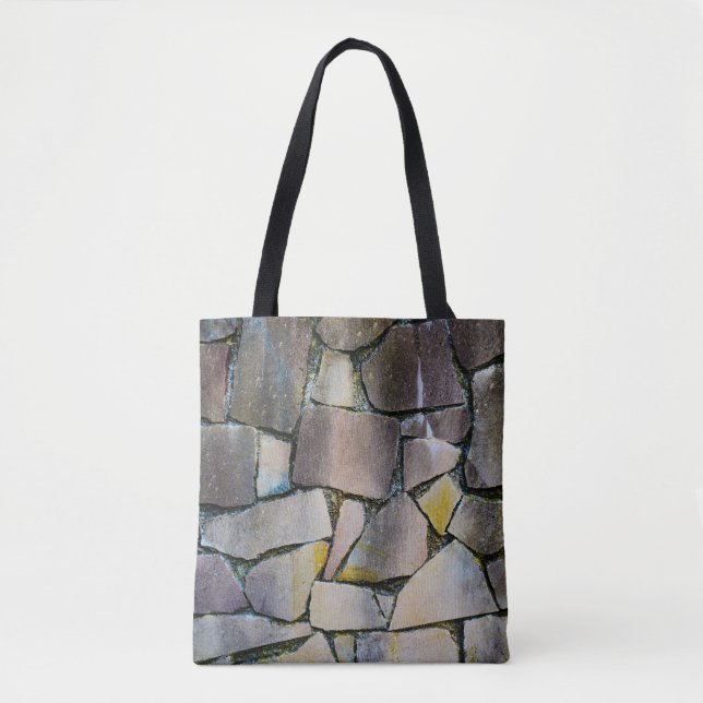 Bolso De Tela Muro de ladrillo gris (Anverso)