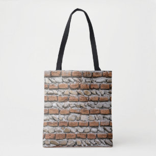 Bolso De Tela Muro de ladrillos marrones