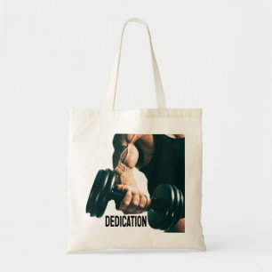 Bolso De Tela Músculos del entrenamiento motivacional de la dedi