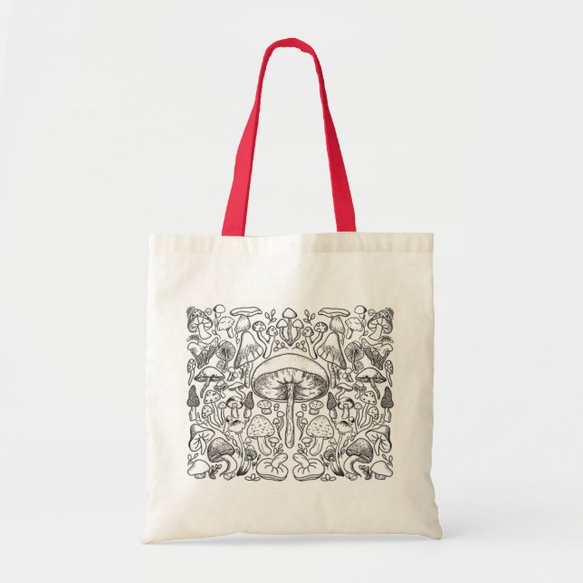 Bolso De Tela Mushroom Ecobag (Frente)