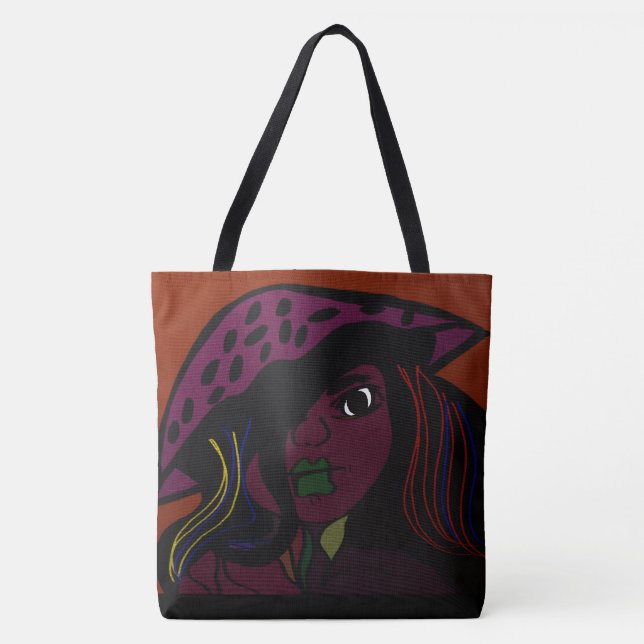 Bolso De Tela Mushroom Girl (Anverso)