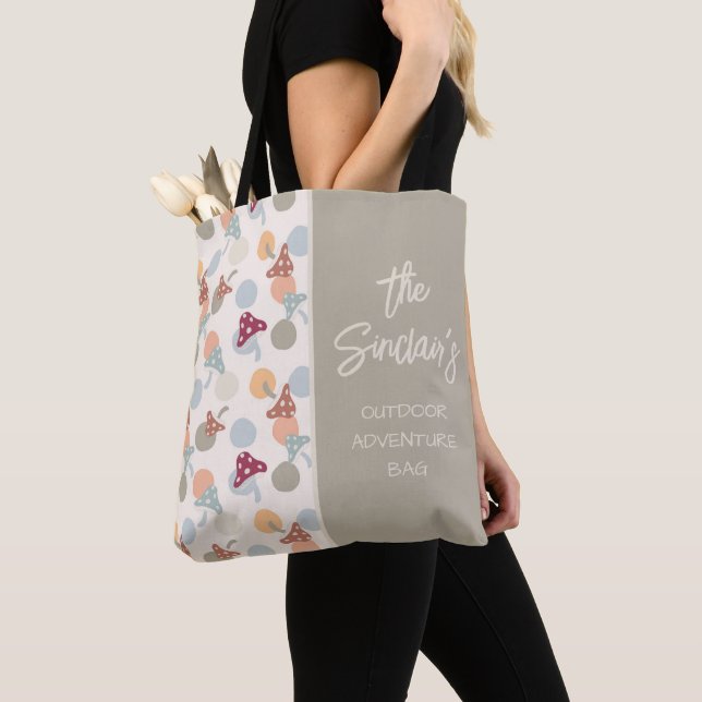 Bolso De Tela Mushroom Outdoor Adventure Tote Bag (Detalle)