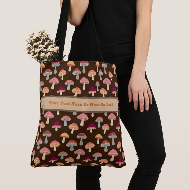 Bolso De Tela Mushroom Toadstool Bosque de la madera Hippie Boho (Detalle)