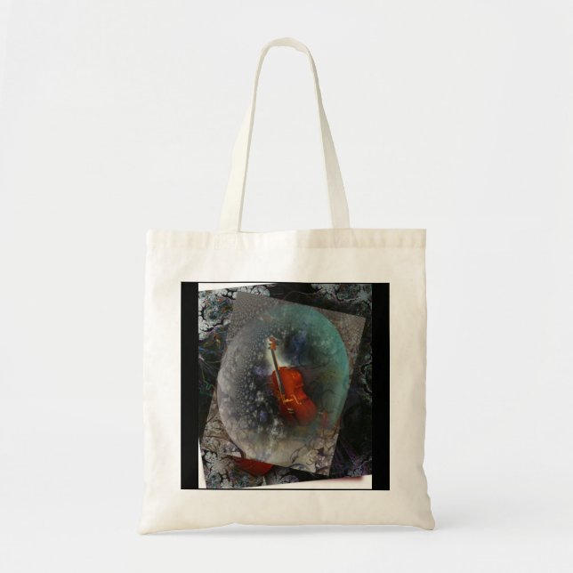 Bolso De Tela Music Cello (Frente)