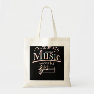 Bolso De Tela Music Life Without Would Be Flat 463 musician