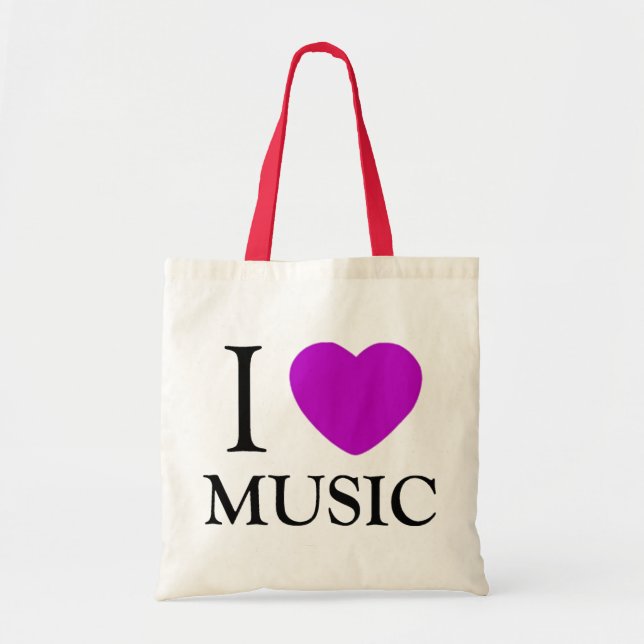 Bolso De Tela Music Lover_ (Frente)