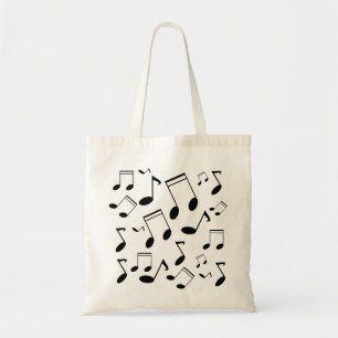 Bolso De Tela Music notes black