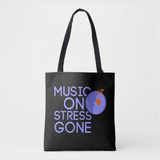 Bolso De Tela music on stress gone tote bag