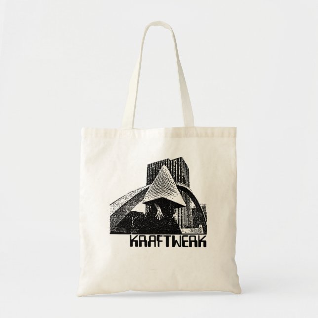 Bolso De Tela Music Retro Electronic Kraftwerk Music Cute Graphi (Frente)