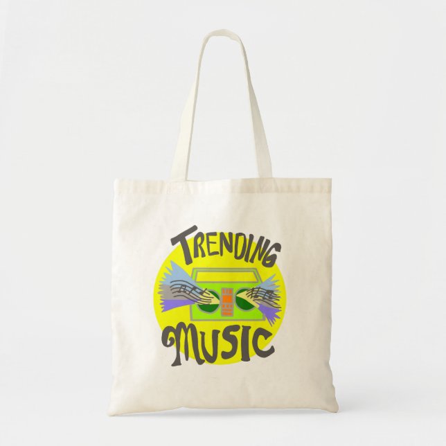 Bolso De Tela Música, (Frente)
