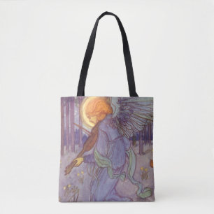 Bolso De Tela Música Angelical Tocando un Violín, Música Antigüa