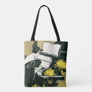 Bolso De Tela Música antigua, Miss Traumerei tocando el piano, R