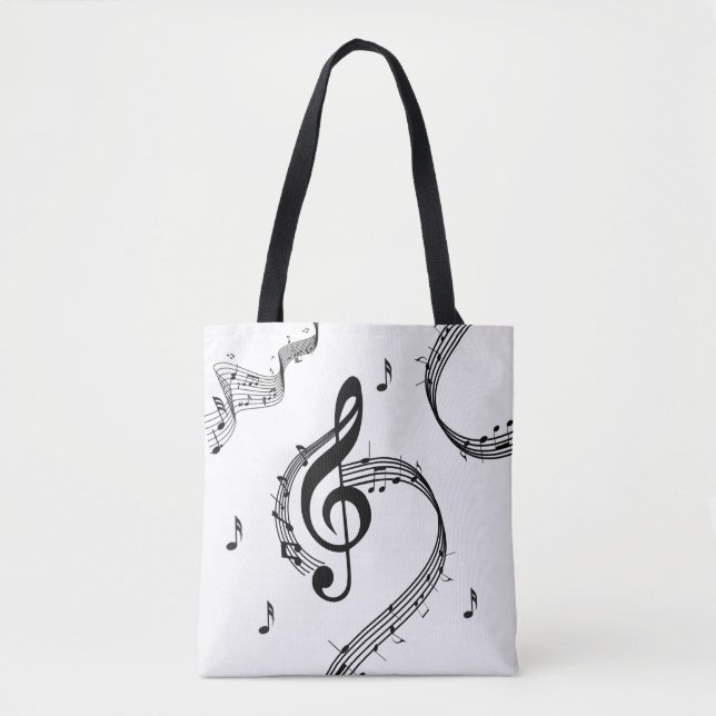 Bolso De Tela Música Climactic G Clef (Anverso)