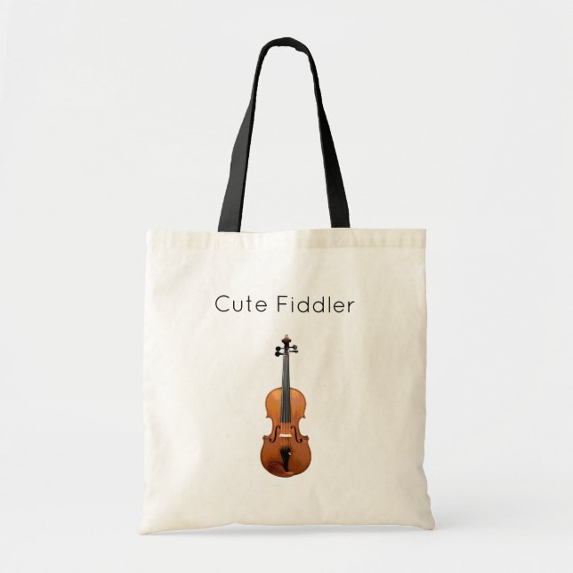 Bolso De Tela Música Cute Fiddler (Frente)