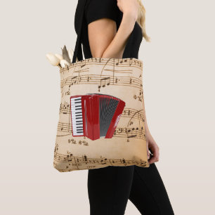 Bolso De Tela Música de acordeón, diseño popular,