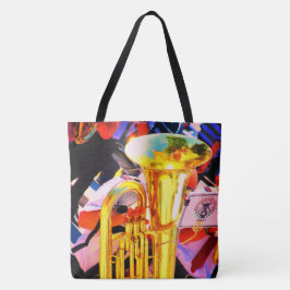 Bolso De Tela Música de banda de marcha de latón de tuba tenor b