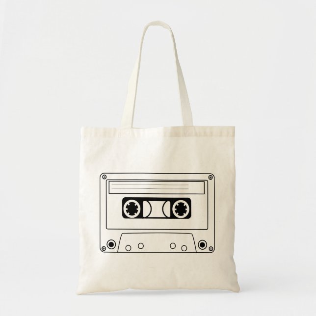 Bolso De Tela Música de grunge de cinta retro (Frente)