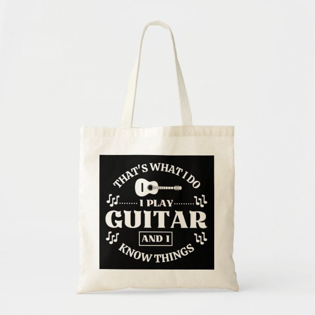 Bolso De Tela Música de guitarra (Frente)