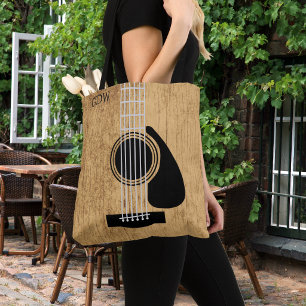 Bolso De Tela Música de guitarra acústica de Lover