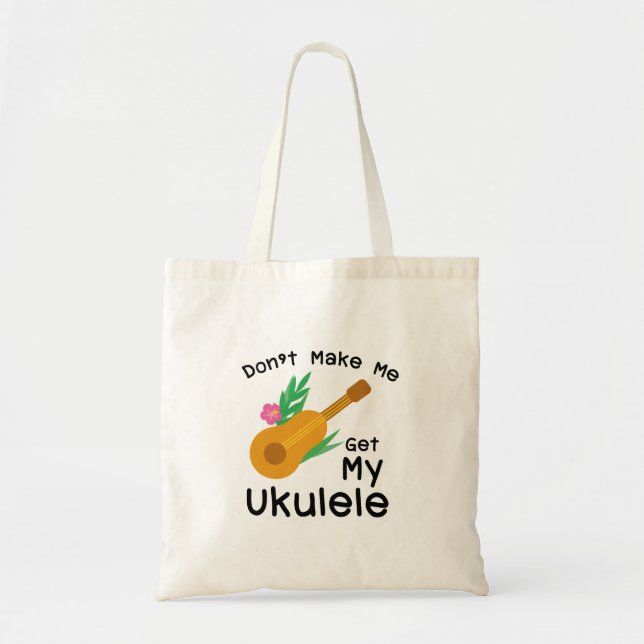 Bolso De Tela Música de Hawaii del guitarrista del Ukulele (Frente)