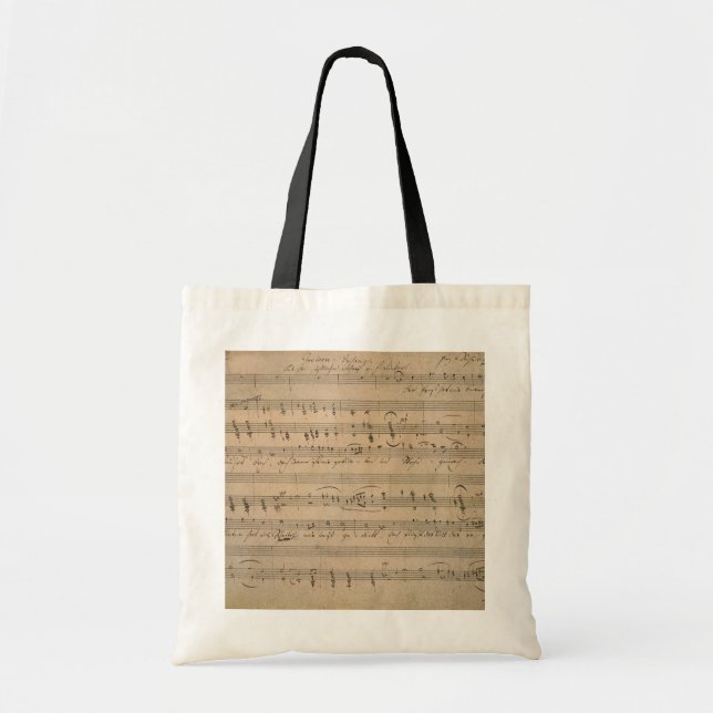 Bolso De Tela Música de hojas antiguas, canción del anciano, 182 (Frente)