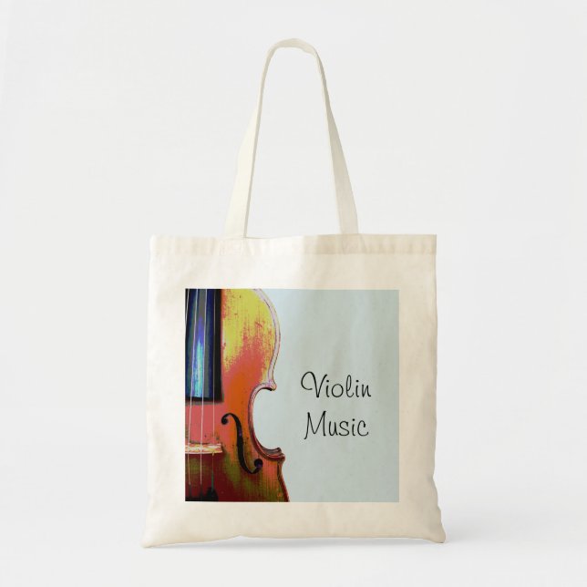 Bolso De Tela Música de la Orquesta de Violin (Frente)